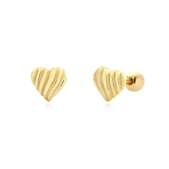 Wholesale S925 Silver Heart Shape Electroplated Earrings For Women