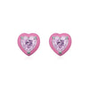 Wholesale S925 Silver Heart Shape Imitation Diamond Cute Women's Earrings