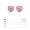 Wholesale S925 Silver Heart Shape Imitation Diamond Cute Women's Earrings
