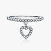 Wholesale S925 Silver Heart Shape Love Pendant Ring For Women With Shiny Diamond Design In Sweet Cool Style