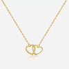 Wholesale S925 Silver Heart Shaped Clavicle Necklace With Electroplating In Fashion High End Light Luxury Style