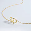 Wholesale S925 Silver Heart Shaped Clavicle Necklace With Electroplating In Fashion High End Light Luxury Style