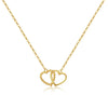 Wholesale S925 Silver Heart Shaped Clavicle Necklace With Electroplating In Fashion High End Light Luxury Style