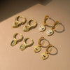 Wholesale S925 Silver Heart Shaped Geometric Earrings For Women