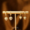 Wholesale S925 Silver Heart Shaped Geometric Earrings For Women
