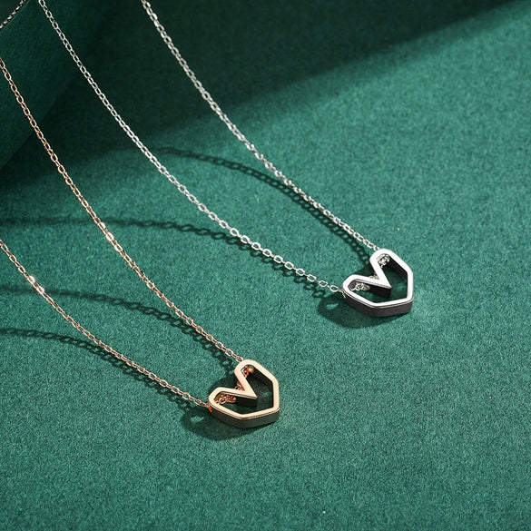 Wholesale S925 Silver Heart Style Necklace For Women