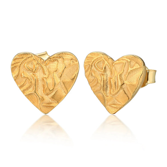 Wholesale S925 Silver Heartshaped Retro Literary Light Luxury Earrings