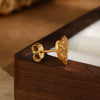 Wholesale S925 Silver Heartshaped Retro Literary Light Luxury Earrings