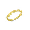 Wholesale S925 Silver Hollow Heartshaped Retro Simple Geometric Ring With Platinum Or 18K Gold Electroplating For Men And Women