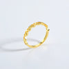 Wholesale S925 Silver Hollow Heartshaped Retro Simple Geometric Ring With Platinum Or 18K Gold Electroplating For Men And Women