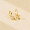 Wholesale S925 Silver Ins Bow Diamond Earrings With Electroplating For Women