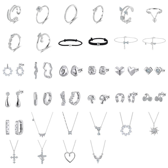 Wholesale S925 Silver Jewelry Geometric Style Electroplated For Women