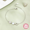 Wholesale S925 Silver Jewelry Set With Round Earrings Stud Earrings And Bracelet Inlaid With Natural Mother Of Pearl In Marine Life Pattern