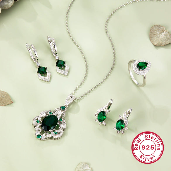 Wholesale S925 Silver Jewelry Suit With French Retro Style Inlaid With Zircon Featuring Stars Sun And Moon Clouds Cosmic Patterns Earrings And Necklace For Women