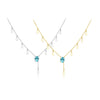 Wholesale S925 Silver Light Luxury Geometric Necklace For Women With Electroplating Treatment