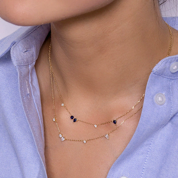 Wholesale S925 Silver Mini Love Necklace With Geometric Pattern And Zirconia Design For Women And Men
