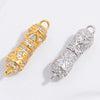 Wholesale S925 Silver Minimalist Zirconia And Diamond Rotary Screw Universal Buckle Diy Handmade Bracelet Necklace