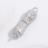 Wholesale S925 Silver Minimalist Zirconia And Diamond Rotary Screw Universal Buckle Diy Handmade Bracelet Necklace