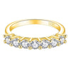 Wholesale S925 Silver Moissanite Ring With Geometric Seven Star Row Design Electroplated For Women