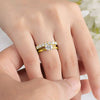 Wholesale S925 Silver Moissanite Ring With Geometric Seven Star Row Design Electroplated For Women