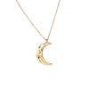 Wholesale S925 Silver Moon Pendant Clavicle Necklace With Electroplating