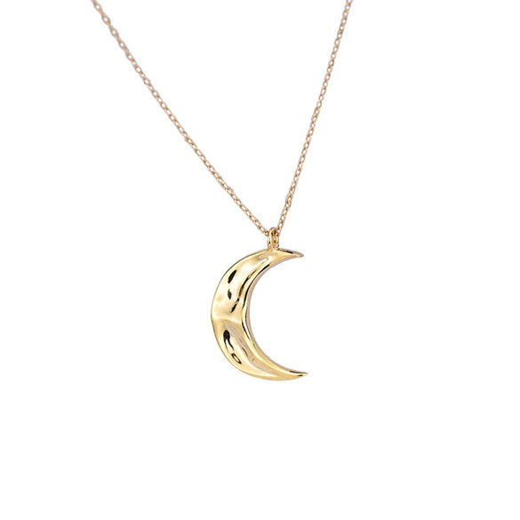 Wholesale S925 Silver Moon Pendant Clavicle Necklace With Electroplating