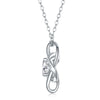 Wholesale S925 Silver Necklace With Geometric Moissanite Pendant And Cross Chain Fashion Women's Accessories