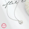 Wholesale S925 Silver Necklace With Retro Simple High End Chain And Devil's Eye Diamond Pendant For Women Electroplated