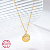 Wholesale S925 Silver Necklace With Retro Simple High End Chain And Devil's Eye Diamond Pendant For Women Electroplated