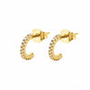Wholesale S925 Silver Needle And Copper Cshaped And Ushaped Geometric Electroplated Earrings For Women