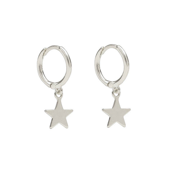 Wholesale S925 Silver Needle And Copper Earrings With Geometric Star Pattern Electroplated For Women Simple Minimalist Style