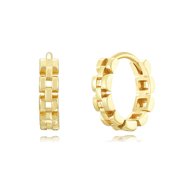 Wholesale S925 Silver Needle Geometric Round Earrings With Rhombus U Shaped Patterns For Women Zirconia Designed