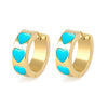 Wholesale S925 Silver Needle Love Ear Buckle Earrings With Heart Design And Zirconia For Women In Ins Style