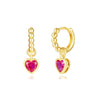 Wholesale S925 Silver Needle Love Ear Buckle Earrings With Heart Design And Zirconia For Women In Ins Style
