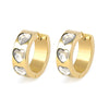Wholesale S925 Silver Needle Love Ear Buckle Earrings With Heart Design And Zirconia For Women In Ins Style