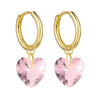 Wholesale S925 Silver Needle Love Ear Buckle Earrings With Heart Design And Zirconia For Women In Ins Style
