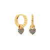 Wholesale S925 Silver Needle Love Ear Buckle Earrings With Heart Design And Zirconia For Women In Ins Style