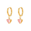 Wholesale S925 Silver Needle Love Ear Buckle Earrings With Heart Design And Zirconia For Women In Ins Style