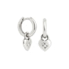 Wholesale S925 Silver Needle Retro Artistic Love Pendant Earrings For Women With Geometric And Heart Shape Patterns And Electroplating Treatment