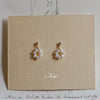 Wholesale S925 Silver Needle Simple Mini Natural Pearl Round Earrings For Women