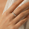 Wholesale S925 Silver Neutral Style Geometric Joker Ring With Mosan Diamond For Women