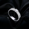 Wholesale S925 Silver Neutral Style Geometric Joker Ring With Mosan Diamond For Women