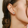 Wholesale S925 Silver Niche Design Turquoise Earrings With Cartoon Characters For Women