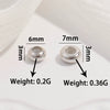 Wholesale S925 Silver Oblate Round Rubber And Silicone Beads For Diy Jewelry Accessories Bracelet Necklace Minimalist Geometric Electroplated