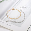 Wholesale S925 Silver Pclip Cuban Bracelet With Geometric Pattern Electroplated For Women Simple High End Light Luxury And Trendy