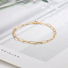 Wholesale S925 Silver Pclip Cuban Bracelet With Geometric Pattern Electroplated For Women Simple High End Light Luxury And Trendy