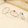 Wholesale S925 Silver Peach Heart Dopamine Enamel Electroplated Ring For Women