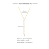 Wholesale S925 Silver Pearl Y Shaped Pendant Necklace With Star Moon Design O Chain Electroplated Geometric Style For Women
