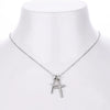 Wholesale S925 Silver Personality Double Cross Ushape Clavicle Necklace For Women With Electroplating