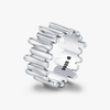 Wholesale S925 Silver Retro Asymmetrical Design Ring For Women
